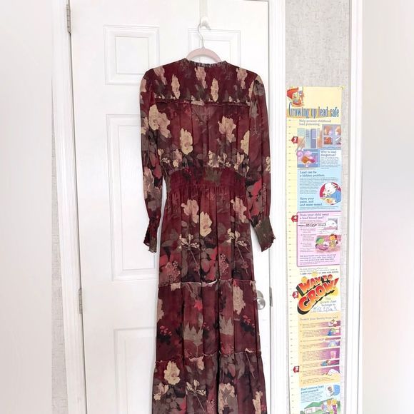 NWOT Peruvian Connection Maxi women’s multicolor dress Small long sleeve - Picture 6 of 16